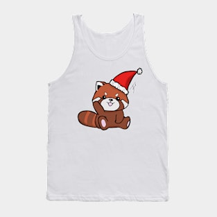 Red Panda Christmas Tank Top